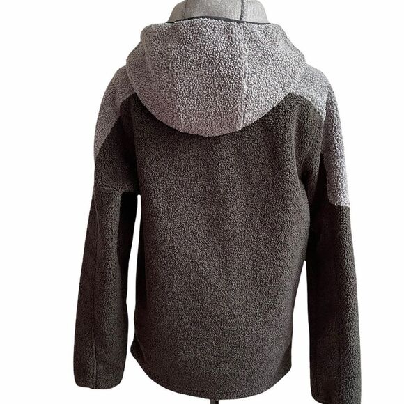 all in motion sherpa full zip black/gray jacket - Picture 6 of 7